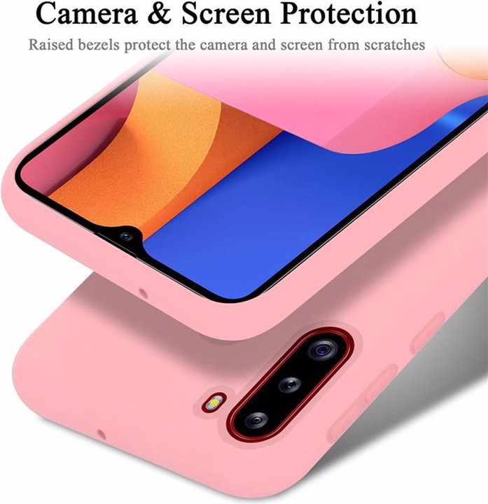 Actual product image Cadorabo TPU Liquid Silicone Case Cover (Samsung Galaxy A21)