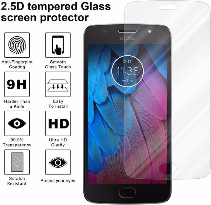 Produktbild Cadorabo Displayschutzglas (1 Stück, Motorola Moto G5S Plus)