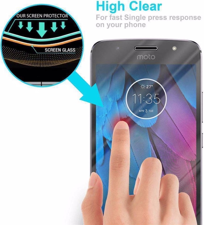 Produktbild Cadorabo Displayschutzglas (1 Stück, Motorola Moto G5S Plus)