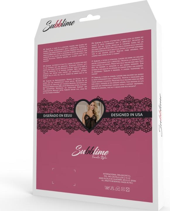 Produktbild Subblime Kurzes Kleid + Thong Black L / XL (L, XL)