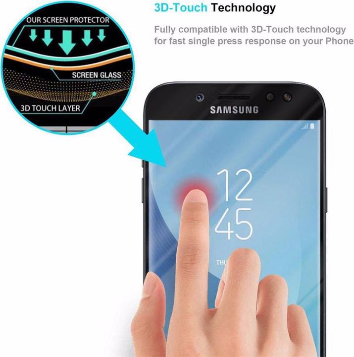 Immagine prodotto Cadorabo Vetro di protezione del display a schermo intero (1 Pezzo/i, Samsung Galaxy J7 Pro, Samsung Galaxy J7 2017)