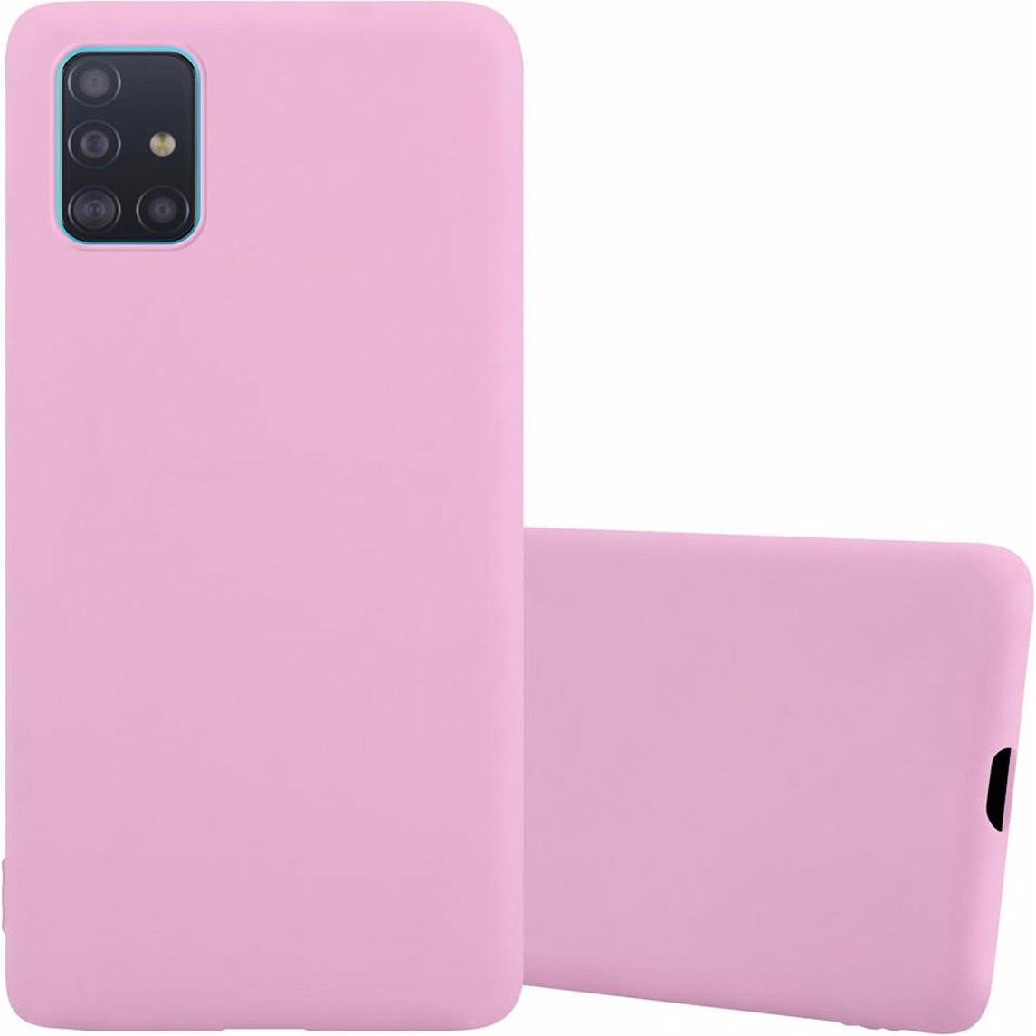 Cadorabo TPU Candy Cover (Samsung Galaxy A51 5G), Smartphone Hülle, Rosa