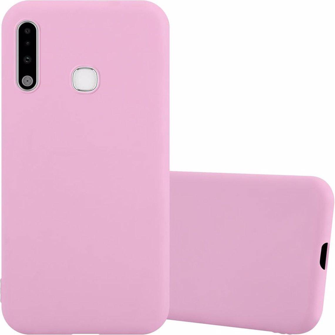 Cadorabo TPU Candy Cover (Samsung Galaxy A70e), Smartphone Hülle, Rosa