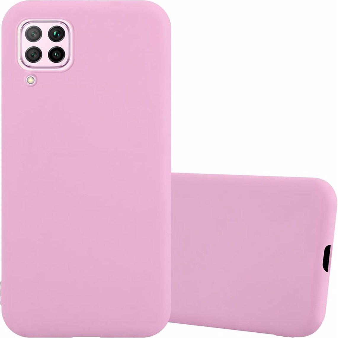 Cadorabo TPU Candy Cover (Huawei P40 Lite, Huawei Nova 7i), Smartphone Hülle, Rosa