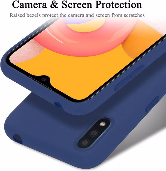 Actual product image Cadorabo TPU Liquid Silicone Case Cover (Samsung Galaxy A01)