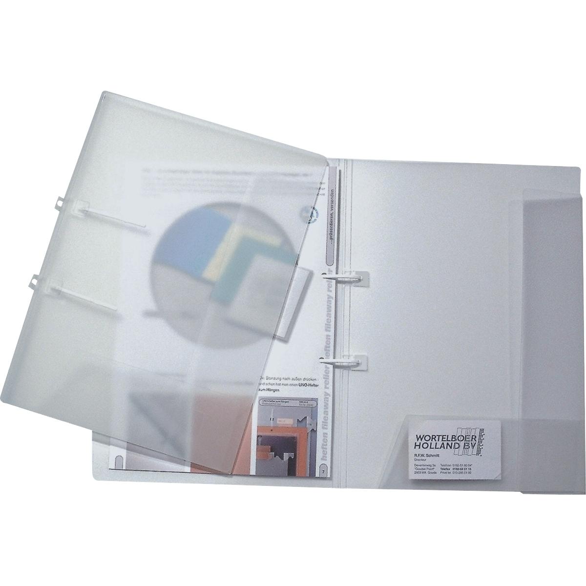 Dataplus, Mappe, Schnellhefter A4 mit 2 Einschlagklappen transparent (A4, 1 x)