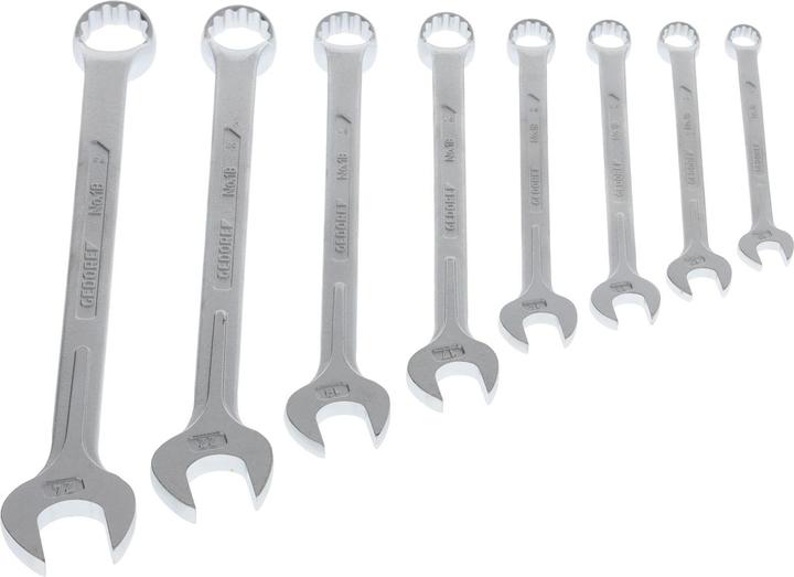 Image du produit Gedore Jeu de clés mixtes 8 pièces (10 mm, 12 mm, 13 mm, 14 mm, 17 mm, 19 mm, 22 mm, 24 mm)