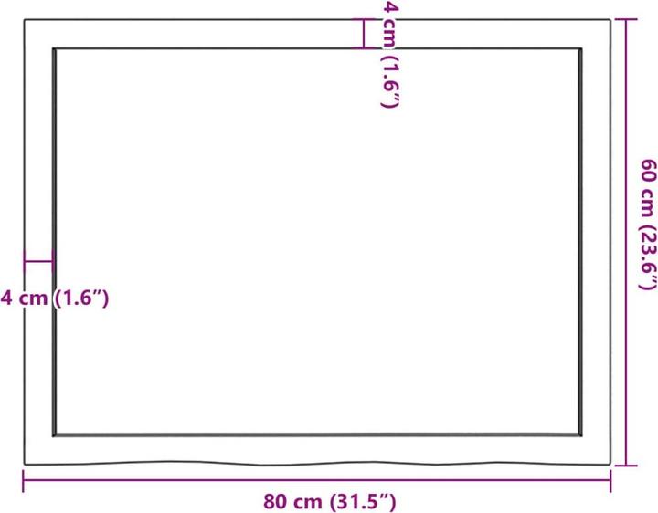 Actual product image VidaXL Gianna (80 x 6 x 60 cm)