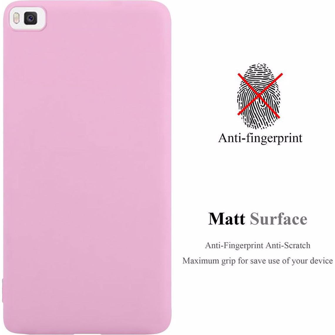Thumbnail - Cadorabo TPU Candy Cover (Huawei P8), Smartphone Hülle, Rosa