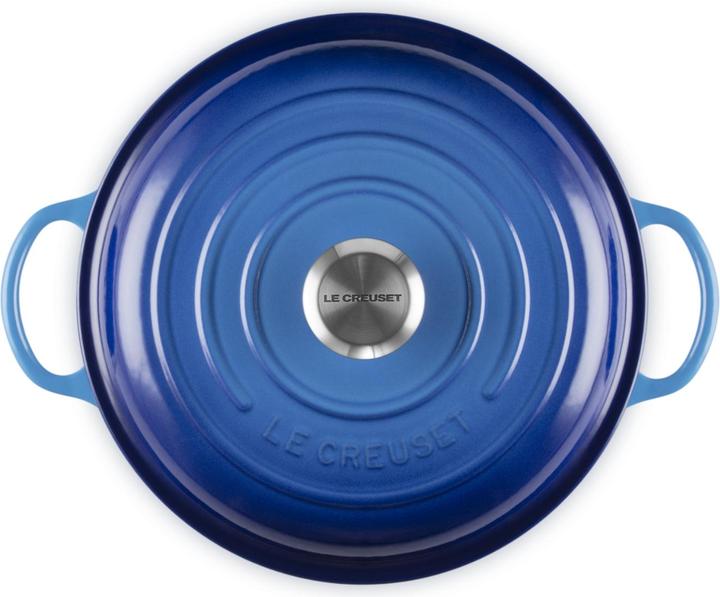 Produktbild Le Creuset Stew Pot Signature rund azure 22cm (Kochtopf, Gusseisen, 22 x 13.20 cm)