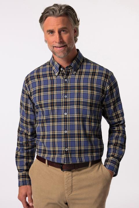 Produktbild Boston Park Karo-Flanellhemd, Langarm, Buttondown-Kragen, Comfort Fit (3XL)