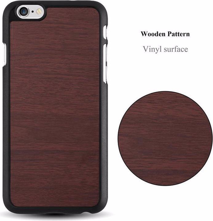 Actual product image Cadorabo Hard Cover Woody Cover (Apple iPhone 6 Plus)