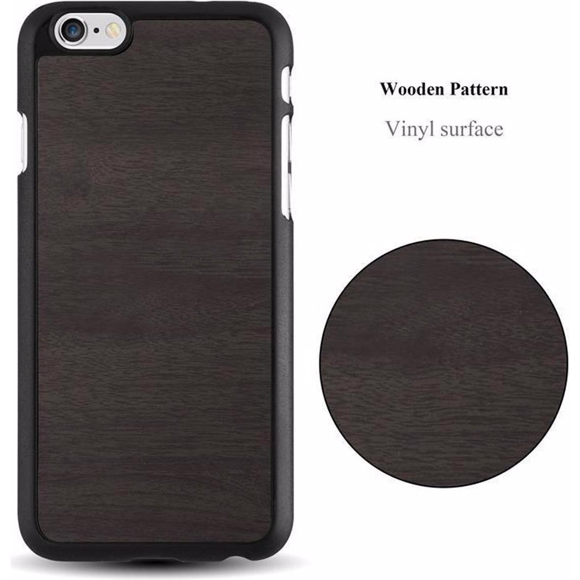 Thumbnail - Cadorabo Hard Cover Woody Cover (Apple iPhone 6 Plus), Smartphone Hülle, Schwarz
