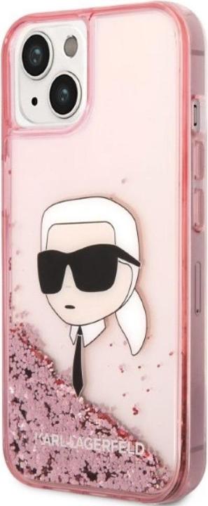 Produktbild Karl Lagerfeld KLHCP14SLNKHCP iPhone 14 6,1" ró?owy/pink hardcase Glitter Karl Head (Apple iPhone 14)