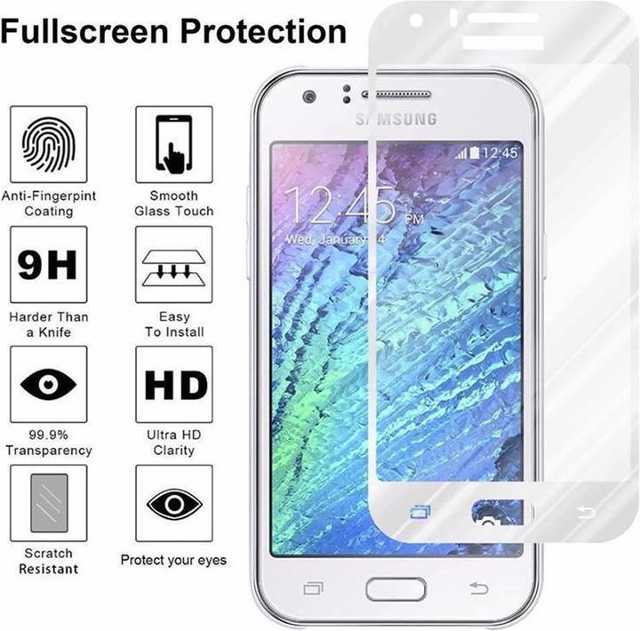 Produktbild Cadorabo Vollbild Displayschutzglas (1 Stück, Samsung Galaxy J1)