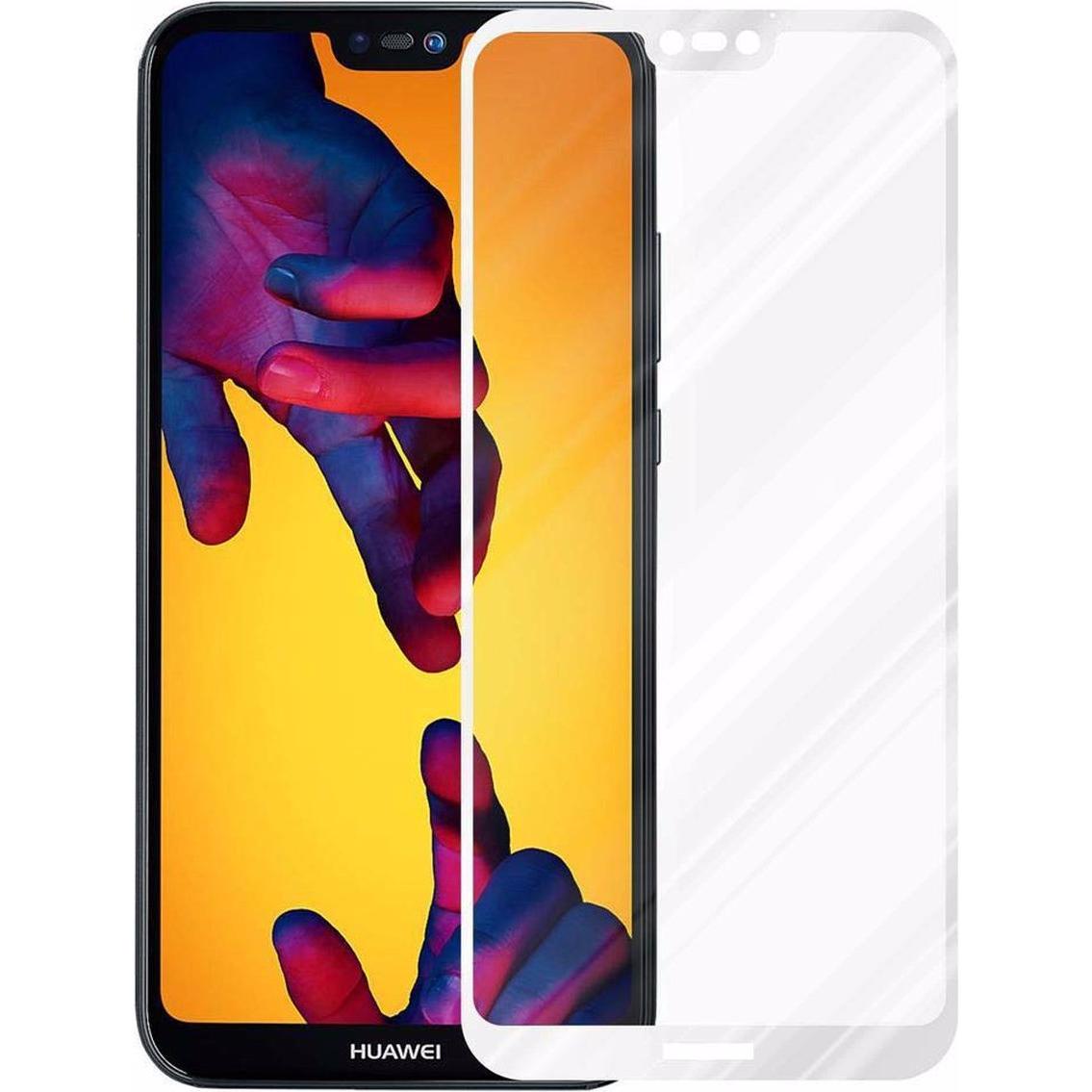 Thumbnail - Cadorabo Vollbild Displayschutzglas (1 Stück, Huawei P20 Lite), Smartphone Schutzfolie, Weiss