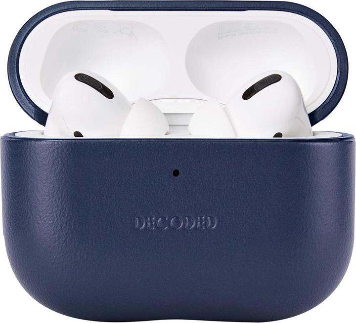 Produktbild Decoded Leather Case Apple Airpods Pro 3 Navy (Kopfhörer Hülle)