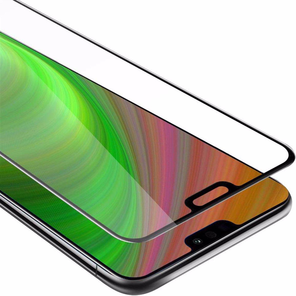 Cadorabo Vollbild Displayschutzglas (1 Stück, Honor 8X), Smartphone Schutzfolie, Schwarz