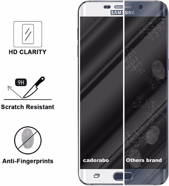 Produktbild Cadorabo Vollbild Displayschutzglas (1 Stück, Samsung Galaxy S6 Edge)