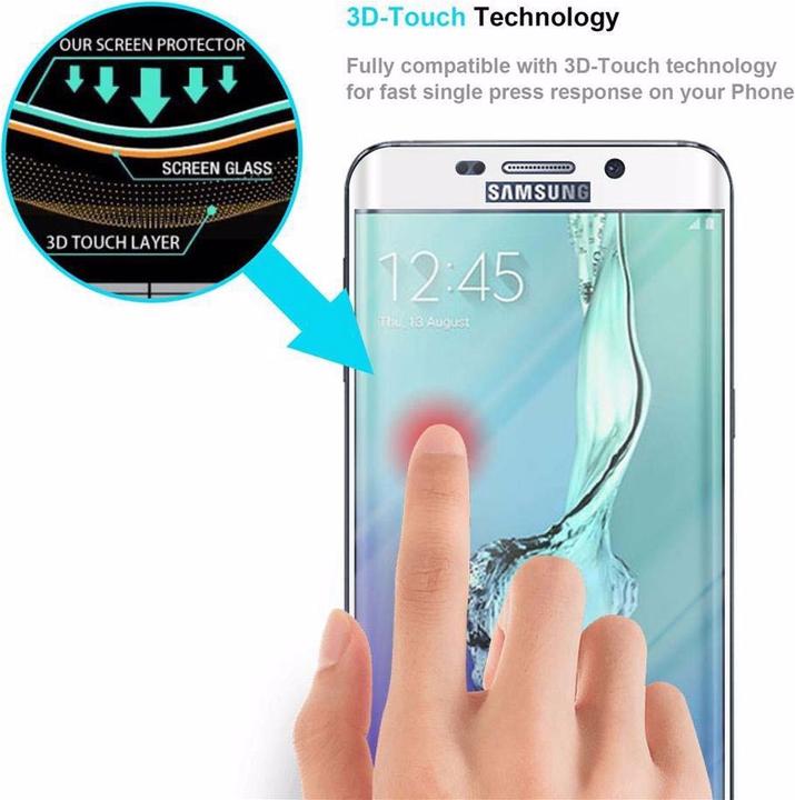 Image du produit Cadorabo Verre de protection d'écran plein écran (1 pièce(s), Samsung Galaxy S6 Edge)
