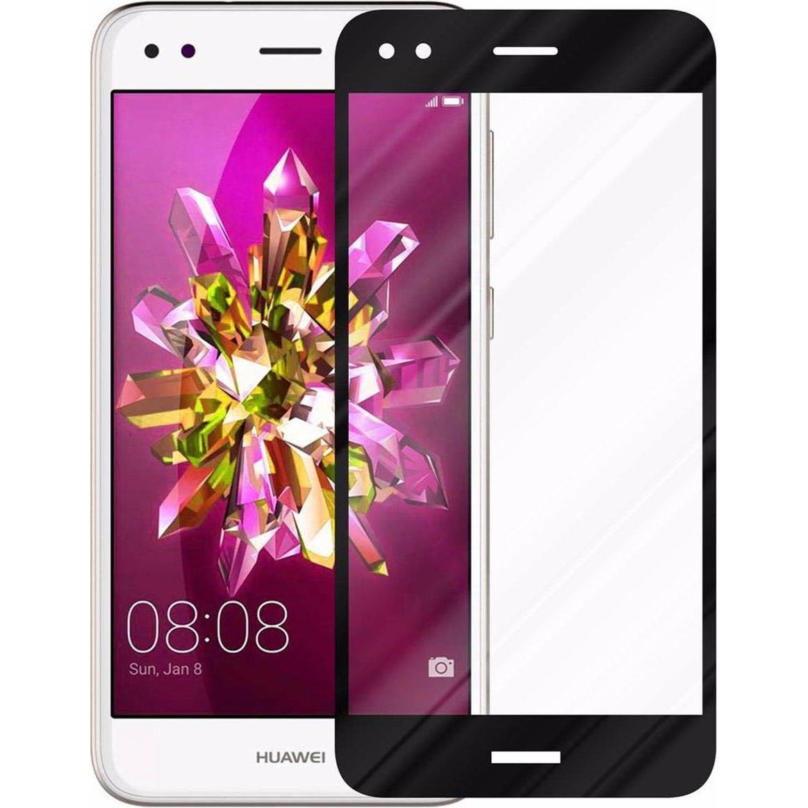 Thumbnail - Cadorabo Vollbild Displayschutzglas (1 Stück, Huawei Enjoy 7), Smartphone Schutzfolie, Schwarz