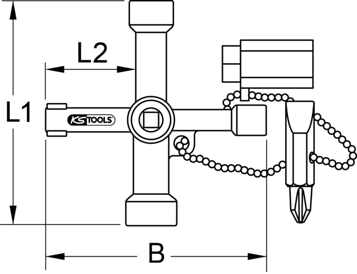 Actual product image KS Tools 130.1015 (71 mm)