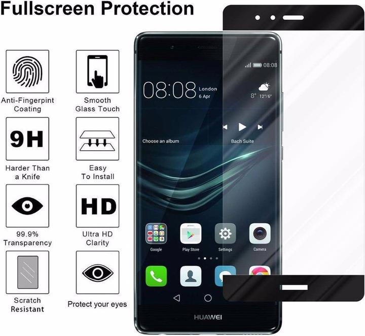 Immagine prodotto Cadorabo Vetro di protezione del display a schermo intero (1 Pezzo/i, Huawei P9 Plus)