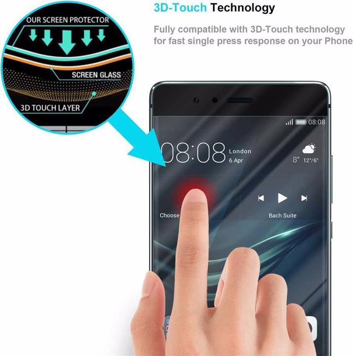 Immagine prodotto Cadorabo Vetro di protezione del display a schermo intero (1 Pezzo/i, Huawei P9 Plus)