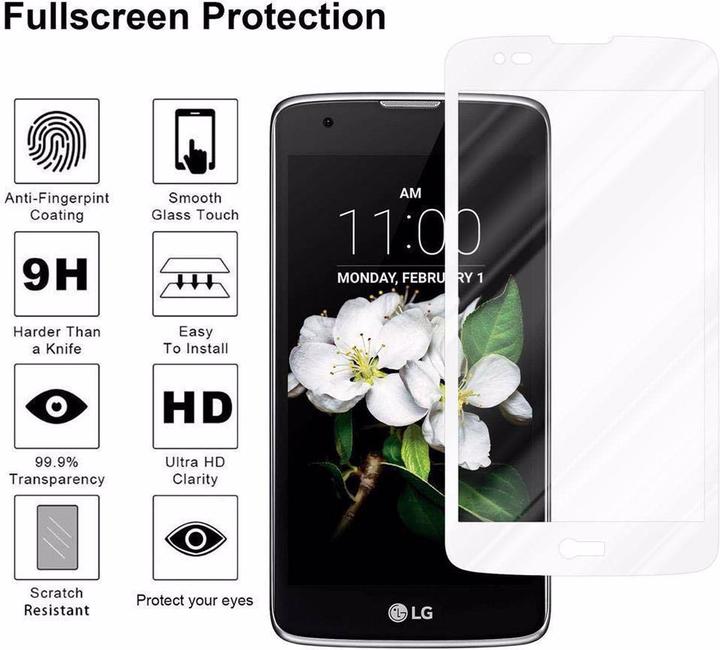Actual product image Cadorabo Full screen display protection glass (1 Piece, LG K8)