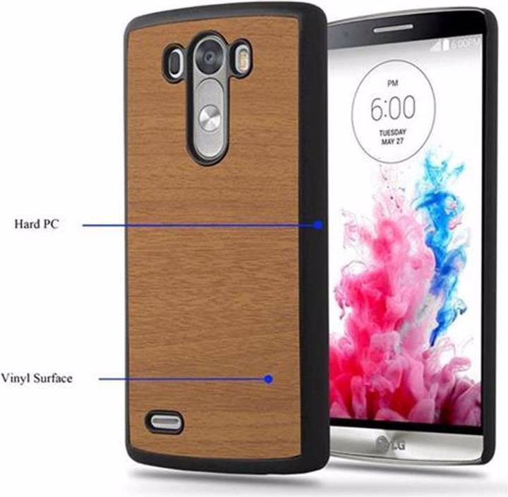 Productafbeelding Cadorabo Harde kaft Woody Cover (LG G3)