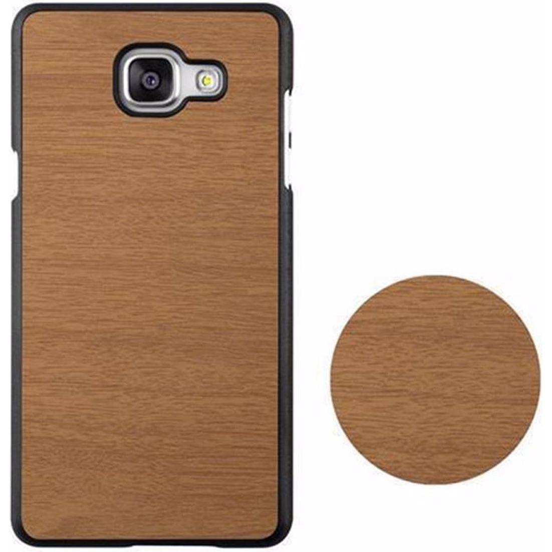 Thumbnail - Cadorabo Hard Cover Woody Cover (Samsung Galaxy A5 (2016)), Smartphone Hülle, Braun