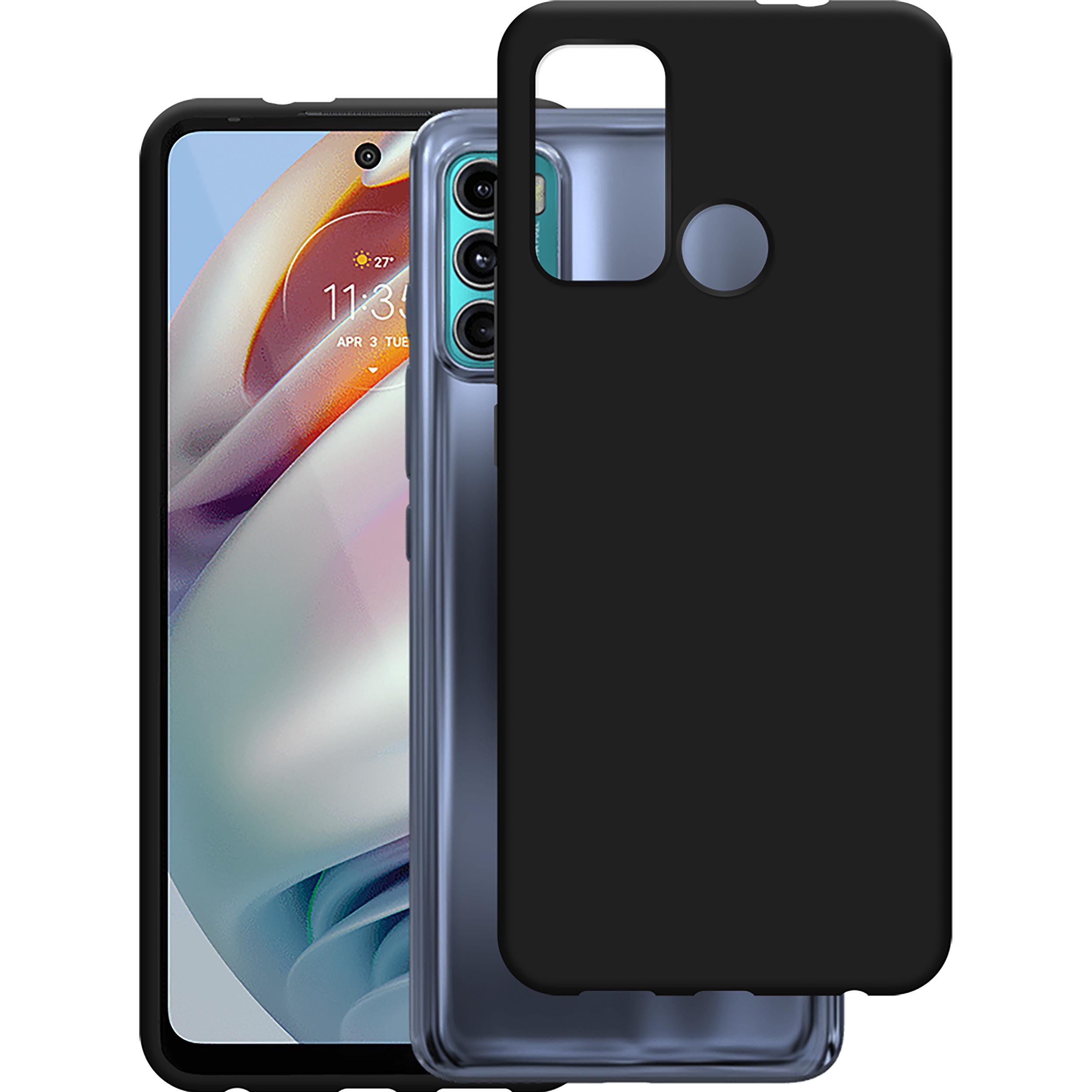 Cazy Silikon Hülle Kompatibel mit Motorola Moto G60 - Soft TPU Schutz - (Motorola Moto G60), Smartphone Hülle, Schwarz