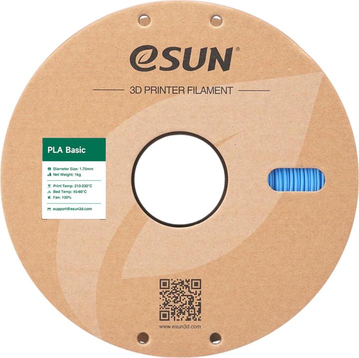 Produktbild eSUN PLA BASIC 1,75mm LIGHT BLUE 1kg (PLA, 1.75 mm, 1000 g, Blau)