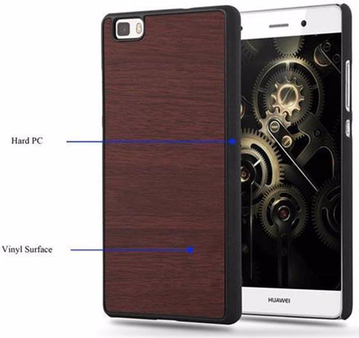 Image du produit Cadorabo Couverture rigide Woody Cover (Huawei P8 Lite)