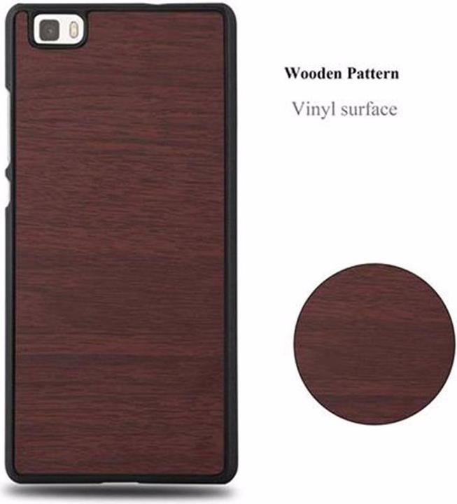 Image du produit Cadorabo Couverture rigide Woody Cover (Huawei P8 Lite)