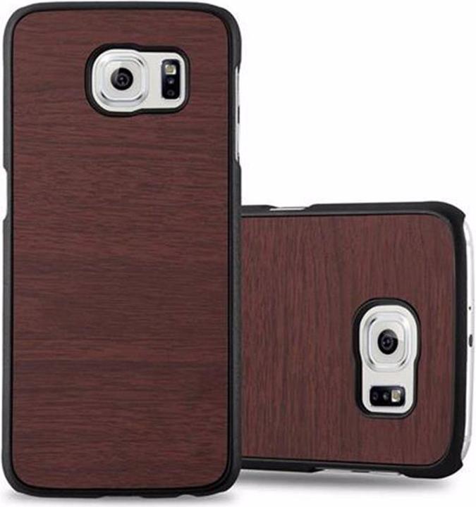 Productafbeelding Cadorabo Harde kaft Woody Cover (Samsung Galaxy S6)