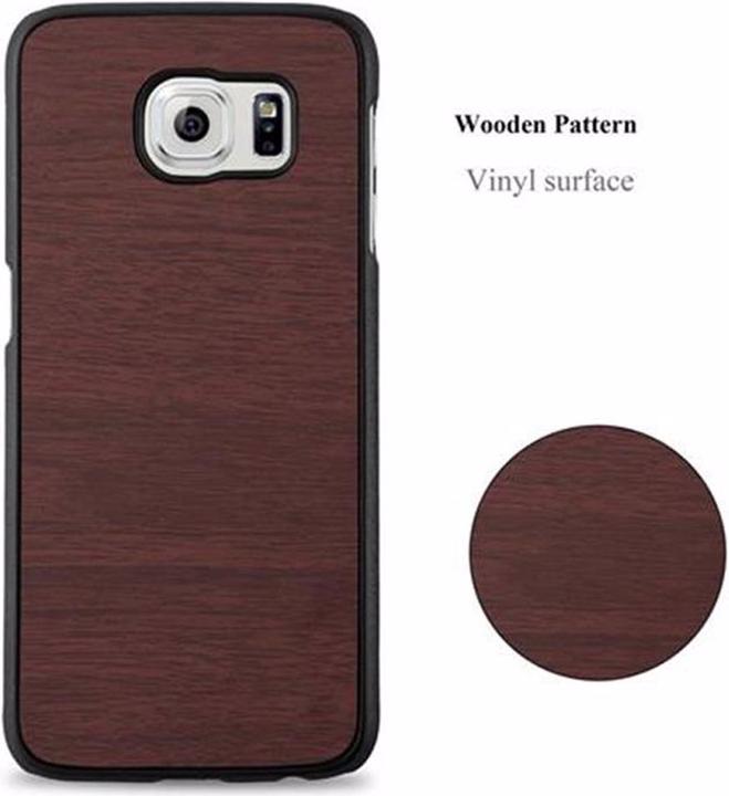 Productafbeelding Cadorabo Harde kaft Woody Cover (Samsung Galaxy S6)