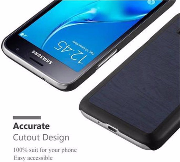 Actual product image Cadorabo Hard Cover Woody Cover (Samsung Galaxy J1 (2016))
