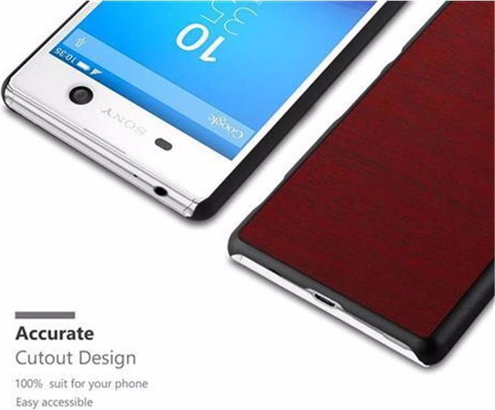 Productafbeelding Cadorabo Harde kaft Woody Cover (Xperia M5)