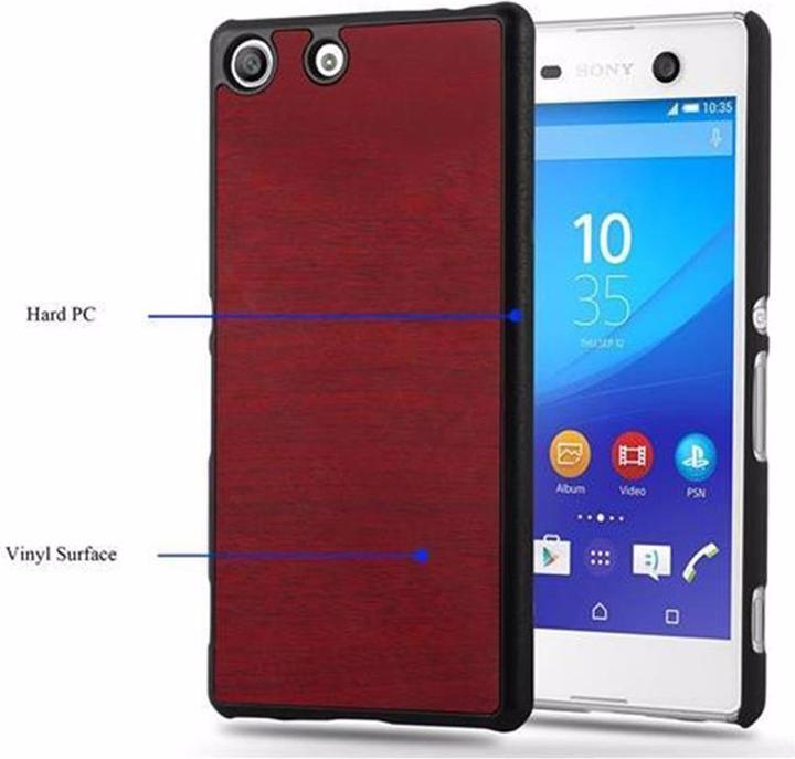 Productafbeelding Cadorabo Harde kaft Woody Cover (Xperia M5)