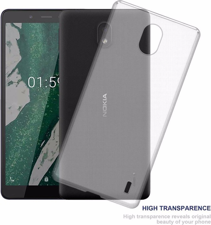 Actual product image Cadorabo TPU Ultra Slim AIR Cover (Nokia 1 Plus)