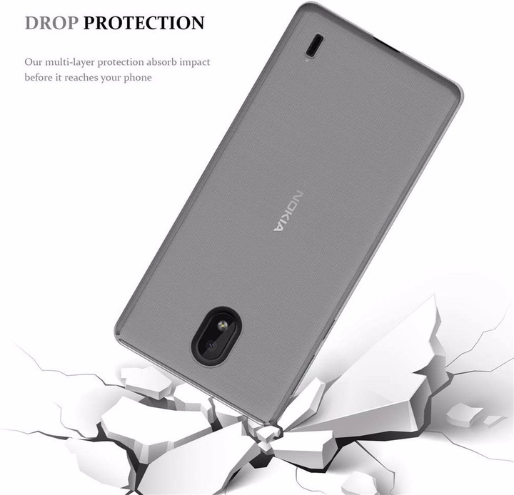 Actual product image Cadorabo TPU Ultra Slim AIR Cover (Nokia 1 Plus)