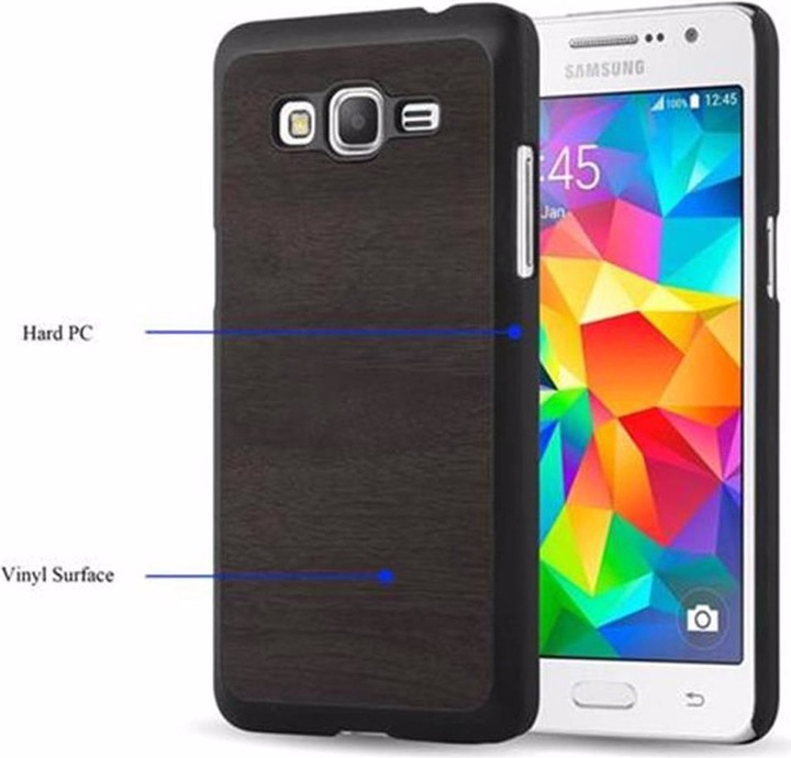 Actual product image Cadorabo TPU Wooden Cover (Samsung Galaxy Grand Prime)