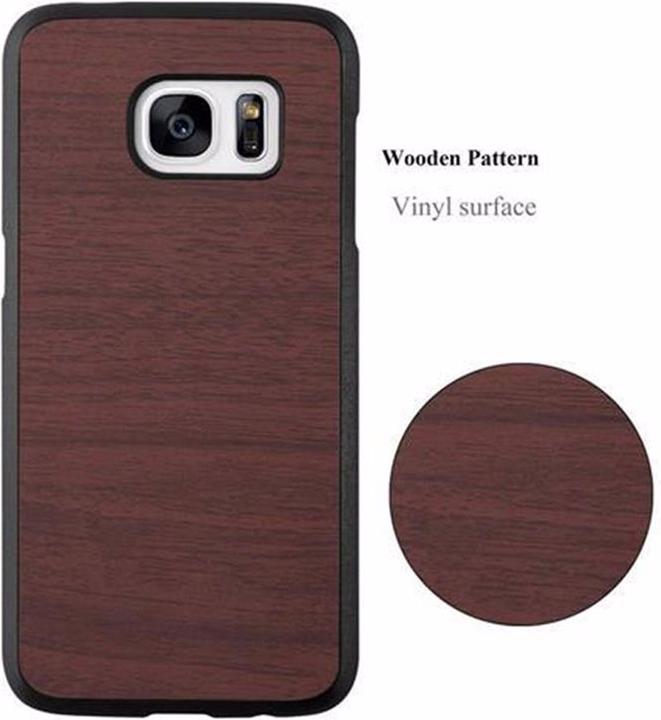 Productafbeelding Cadorabo Harde kaft Woody Cover (Samsung Galaxy S7)