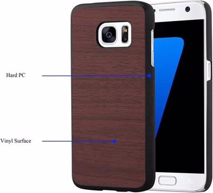 Productafbeelding Cadorabo Harde kaft Woody Cover (Samsung Galaxy S7)