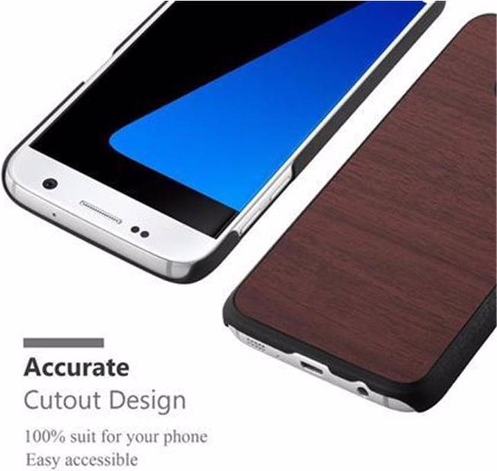Productafbeelding Cadorabo Harde kaft Woody Cover (Samsung Galaxy S7)