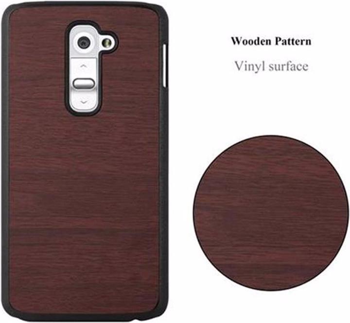 Productafbeelding Cadorabo Harde kaft Woody Cover (LG G2)