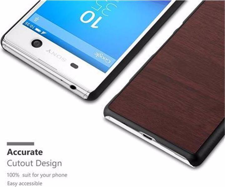 Productafbeelding Cadorabo Harde kaft Woody Cover (Xperia M5)