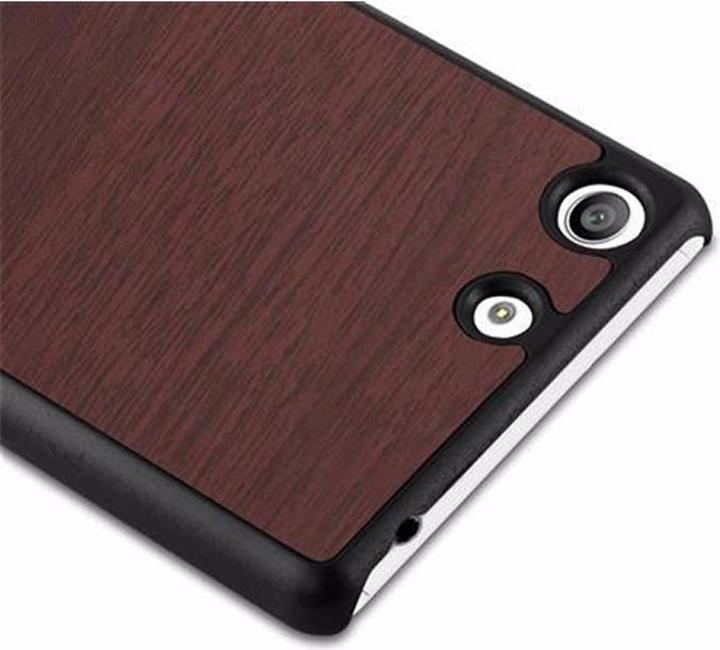 Productafbeelding Cadorabo Harde kaft Woody Cover (Xperia M5)