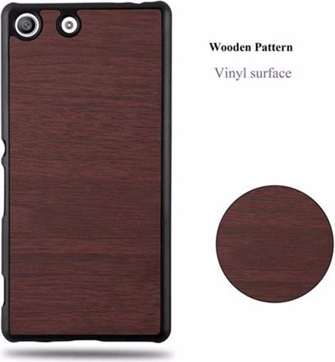 Productafbeelding Cadorabo Harde kaft Woody Cover (Xperia M5)